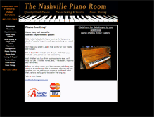 Tablet Screenshot of nashvillepianoroom.com